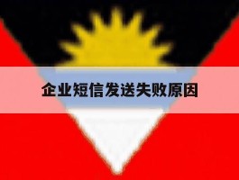 企业短信发送失败原因