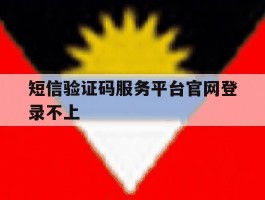 短信验证码服务平台官网登录不上