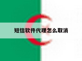 短信软件代理怎么取消