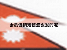 会员促销短信怎么发的呢