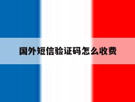 国外短信验证码怎么收费