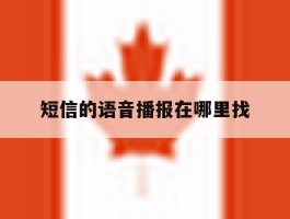 短信的语音播报在哪里找