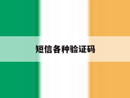短信各种验证码