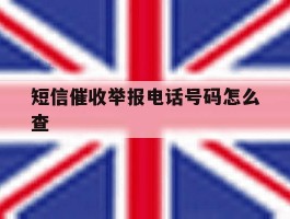 短信催收举报电话号码怎么查