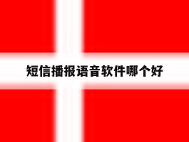 短信播报语音软件哪个好