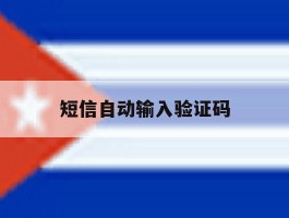 短信自动输入验证码