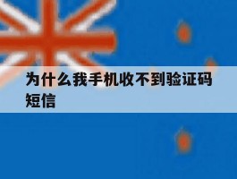 为什么我手机收不到验证码短信