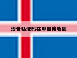 语音验证码在哪里接收到