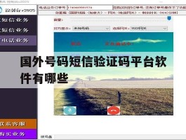 国外号码短信验证码平台软件有哪些