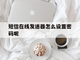 短信在线发送器怎么设置密码呢