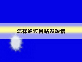 怎样通过网站发短信