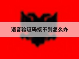 语音验证码接不到怎么办