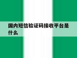 国内短信验证码接收平台是什么